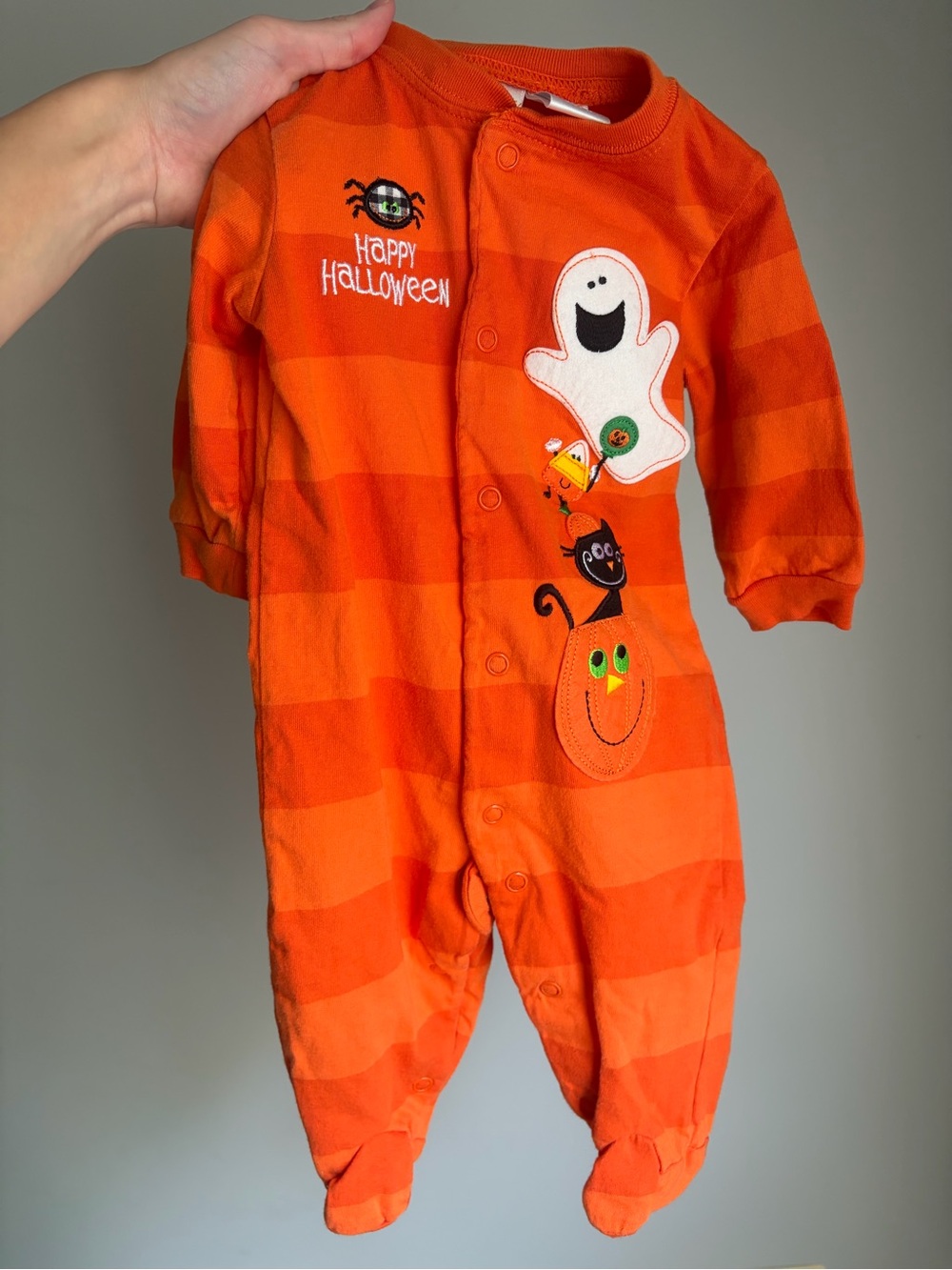 Miniwear baby Halloween footie pajamas 3-6 mo